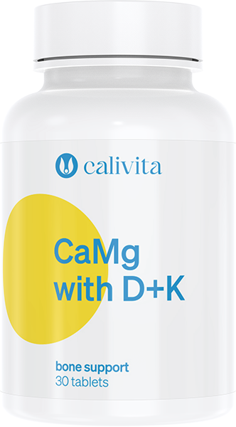 Ca-Mg with D+K 30 tabletek, Masa netto: 48 g