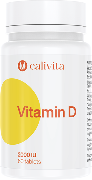 VITAMIN D 2000 IU 60 tabletek, Masa netto: 9,3 g