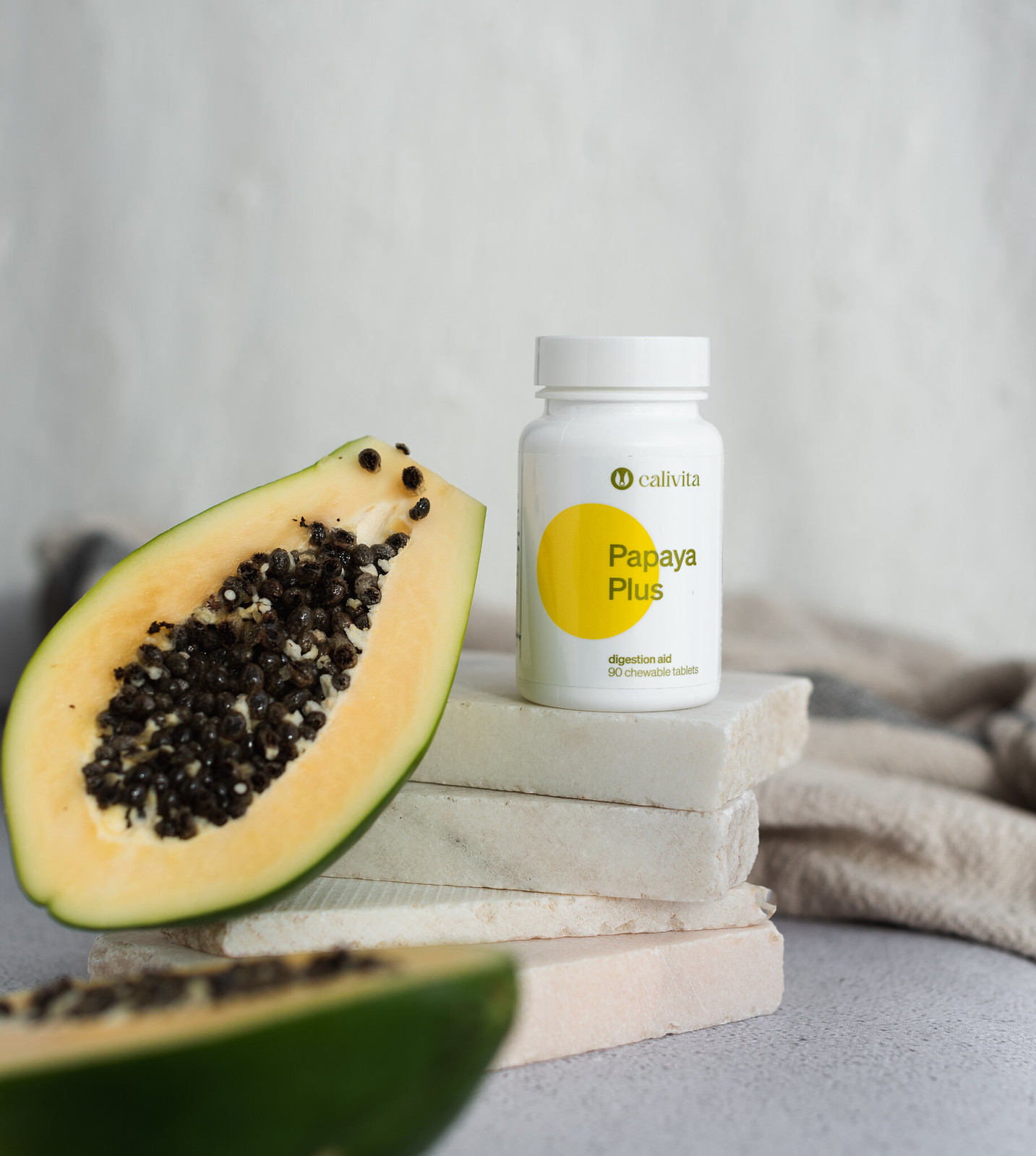 Papaya Plus 90 tabletek - masa netto: 55,9 g - obrazek 2